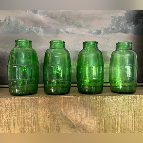 Three Vintage Mickey's Malt Liquor Barrel Bottle - Picture 1 of 6